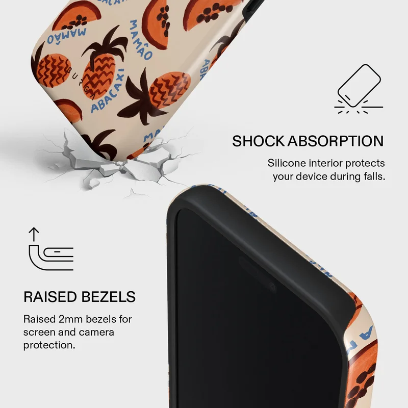 Burga iPhone 17 Pro Max Abacaxi Burga iPhone 17 Pro Max Abacaxi Premium Case Compatible with Hybrid Dual-Layer Hard Shell + Silicone Protection - Scratch-Resistant Shockproof Mobile Cover  | Best Price UAE